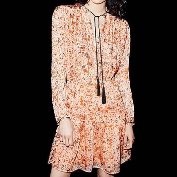 The Kooples Mimosa Silk Dress sz. XS - Picture 11 of 12